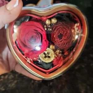 Heart-Shaped Floral Jewelry Box